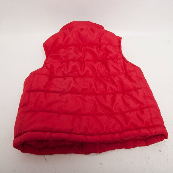 Kids Headquarters Red Puffer Vest – Baby Boy 18 Months – Zip Front, Snap Pockets - Picture 5 of 5